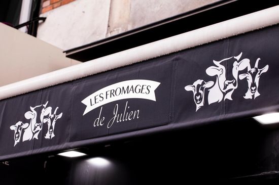Enseigne de la boutique Les Fromages de Julien